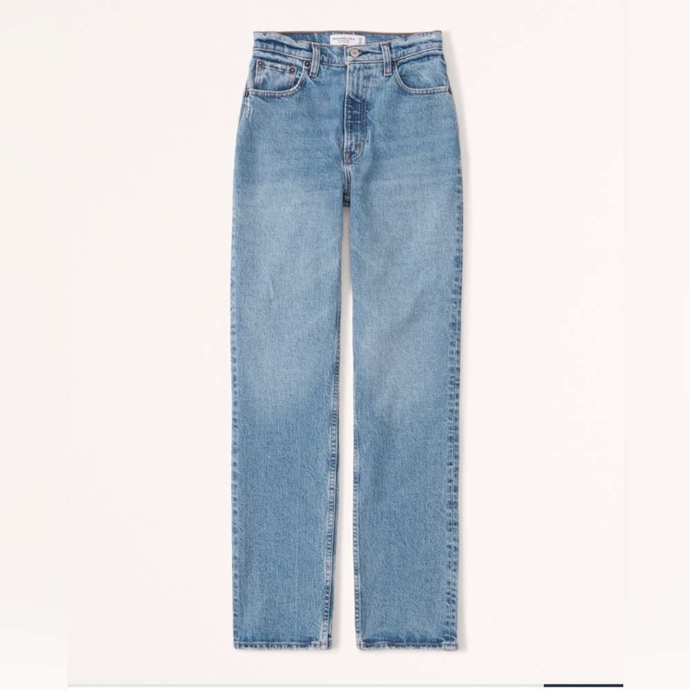 Ultra high rise 90s straight leg jeans (size long)
